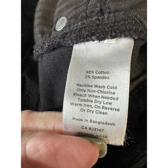 Talbots Women Corduroy Jeans Black 8 High Rise Straight Leg Closet Staple - Picture 12 of 12